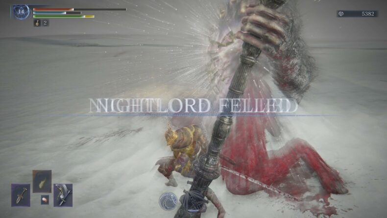 NIGHTLORD FELLED。レベル14。ルーン5382。